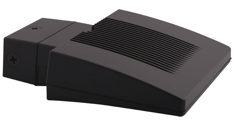 Lpack Wallpack 26W, 3000k, LED with Backplate & Junc Box, Bronze