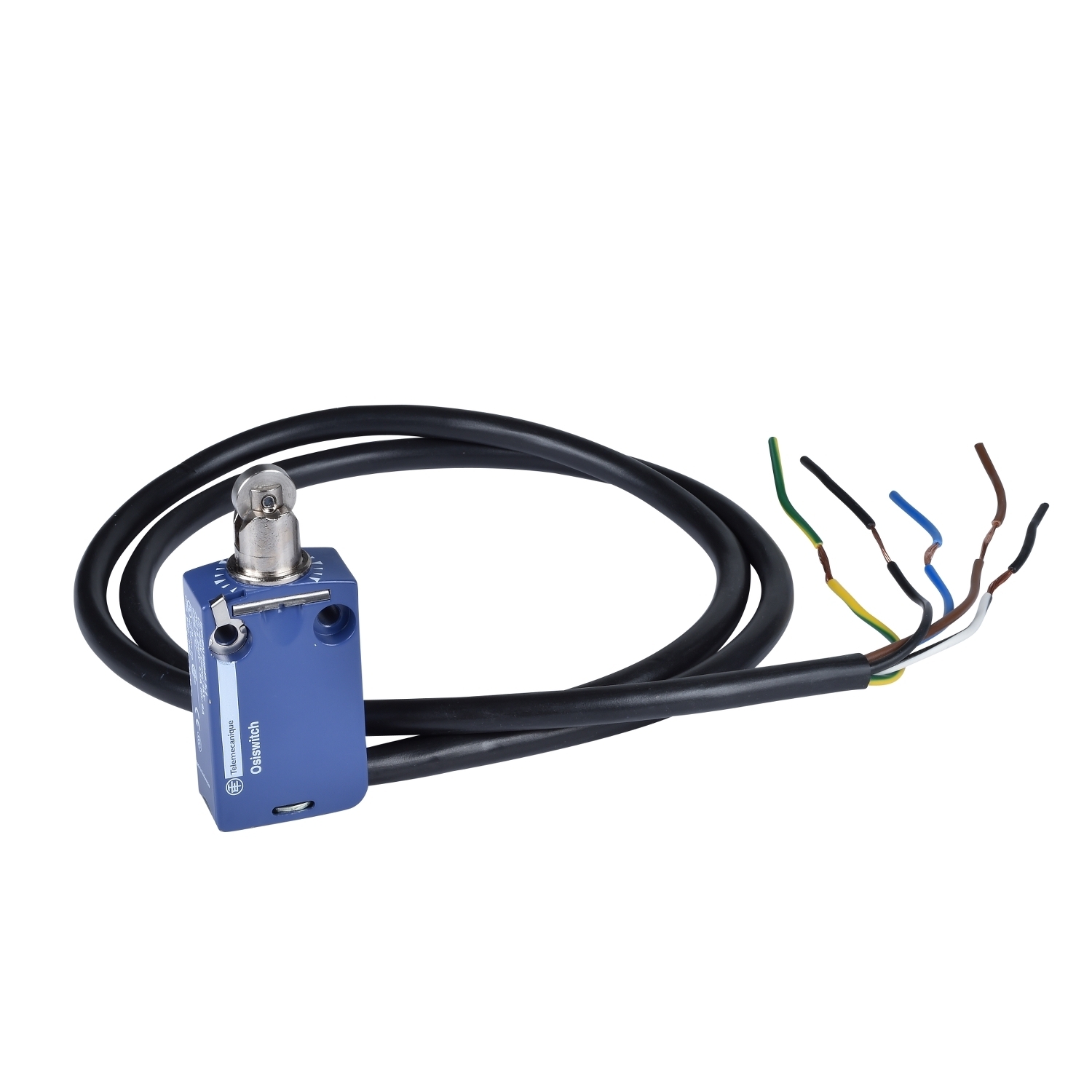 Limit switch, Limit switches XC Standard, XCMD, steel roller plunger, 1NC+1 NO, snap, 10 m