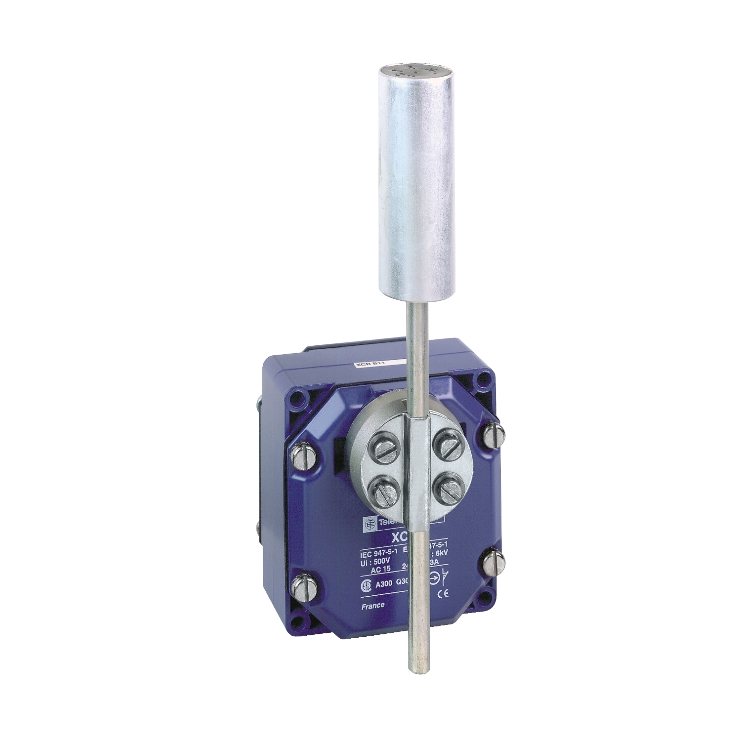 Limit switch, Limit switches XC Standard, XCRT, metal enclosure stainless steel roller with lever, 2C/O