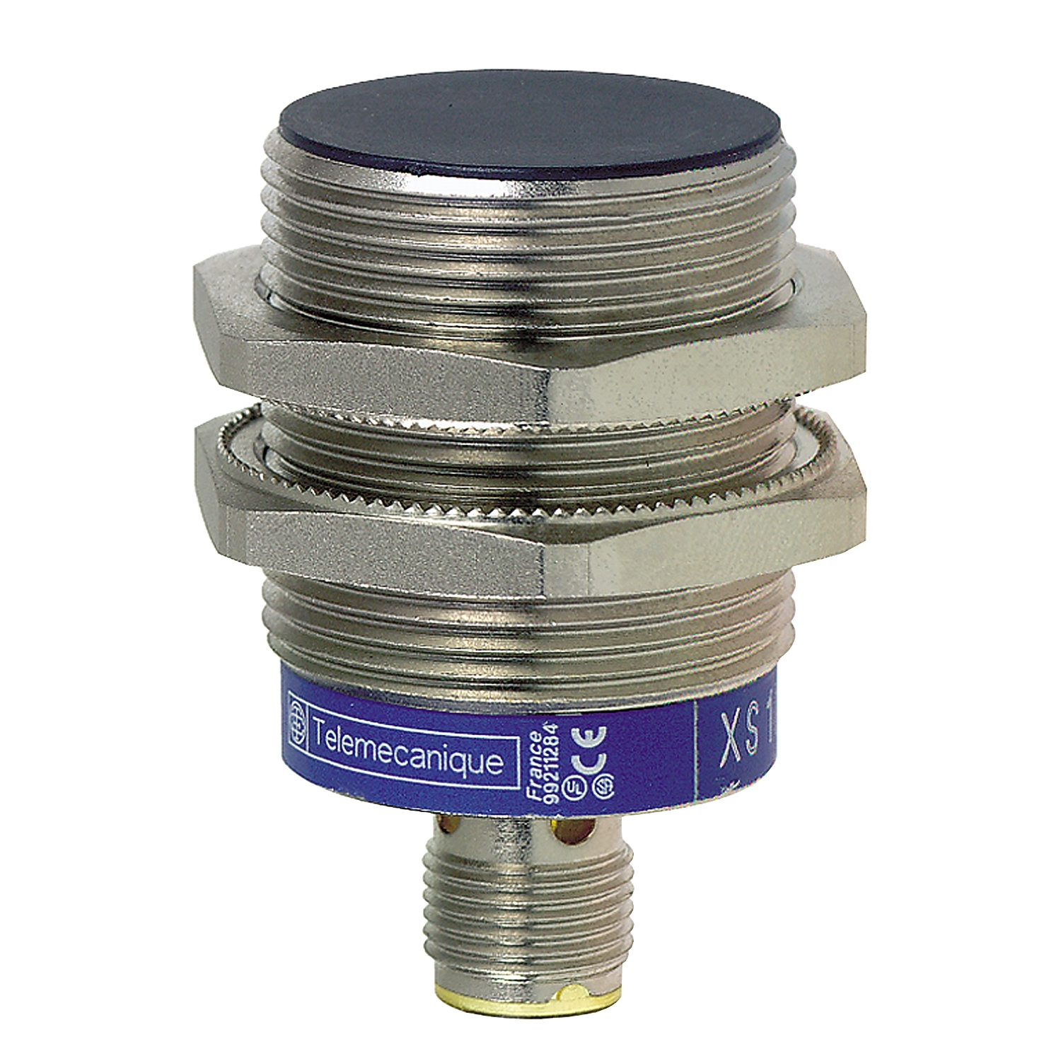 inductive sensor XS1 M30, L53mm, brass, Sn10mm, 12...24 VDC, M12