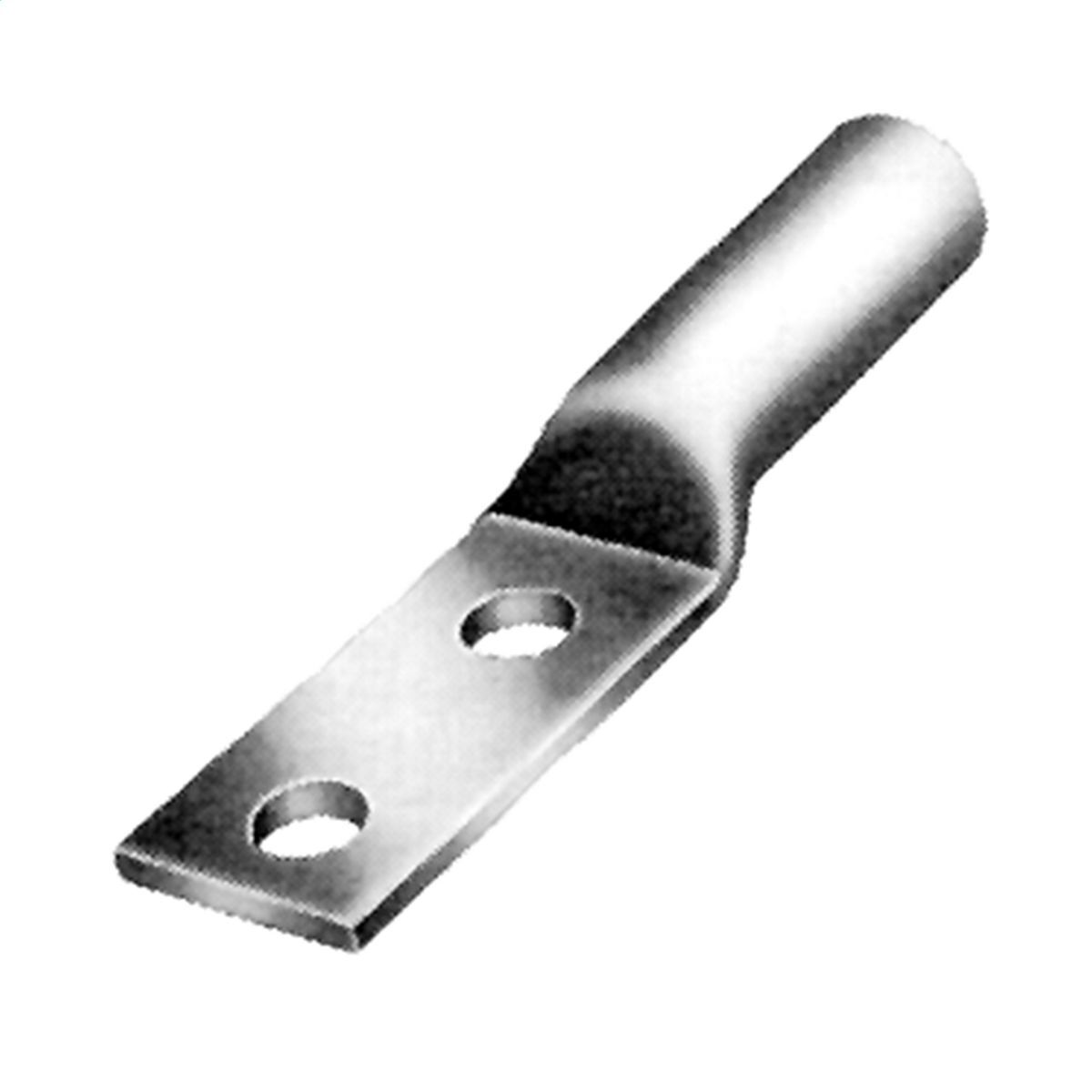 500 kcmil, AL Terminal, One Hole, 1/2", Stud Size, Narrow Tongue, Internal Chamfer, Tin Plated,  Prefilled PENETROX?, End Cap, AL9CU, UL/CSA, 90?C, Up to 35kV, E-Line Series, Pink Color Code, 300 Die Index, Stud Hole Spacing=1.75 in