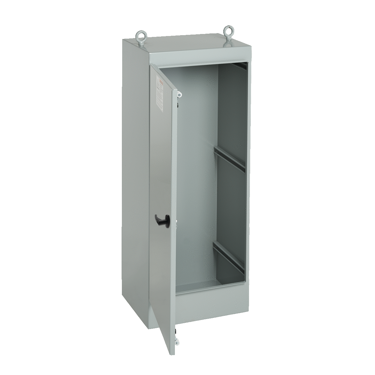 Freestand Single Access White Inside Type 12, 72.06x36.06x18.06, Gray, Steel