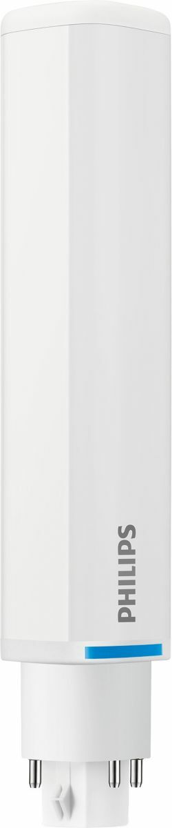 Affordable LED replacements for compact fluorescent 4-pin & 2-pin lamps Reduced lighting costs;Excellent lighting uniformity and lumen maintenance;Unmatched compatiblity with existing ballasts Philips PLED 4-pin & 2-pin lamps are an affordable LED solution to replace compact flourescent lamps. The product provides a natural lighting effect for use in many lighting applications, and provides instant energy savings, making them an environmentally-friendly solution. Available as replacements for 13W, 26W and 32W compact fluorescent lamps. Excellent energy efficency;Horizontal lamps rotate to ensure the best possible lighting effect;Easy installation. Plug-and-play replacement of existing CFL-ni lamps;Conventional form factor fits into existing luminaires Retail & hospitality;Residential;Healthcare