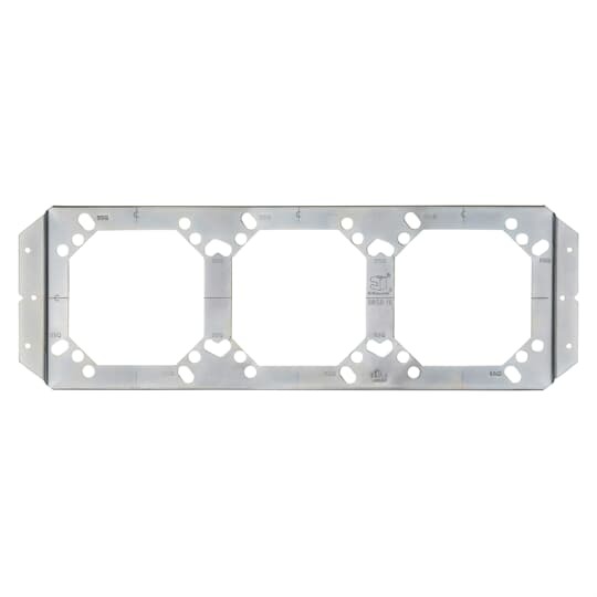Support Bracket for 5 Inch Square, 4 Inch Square and 4-11/16 Inch Boxes, 16 Inch Horizontal Stud Centers, Pre-Galvanized Steel