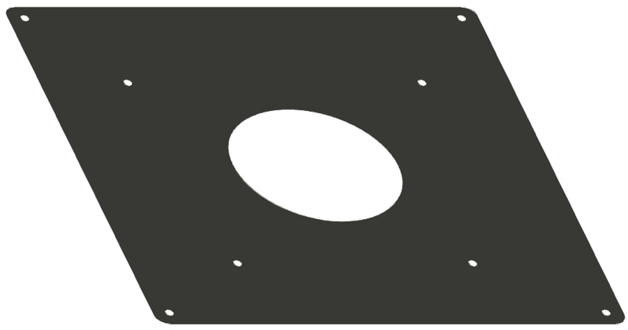 Retroplate Vandalprood LED, 14 Inch X 14 Inch 10W-75W, Bronze Vave