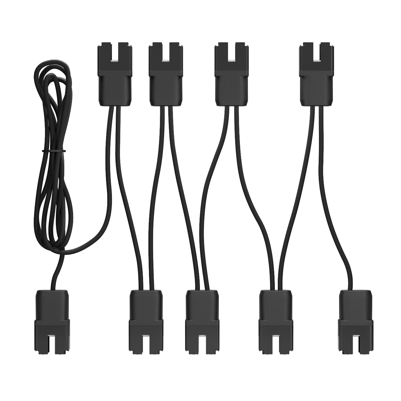 Q Cable for 60/72 cell 1.0m portrait module pitch. Connector pitch is 1.3m. 240 Male connectors plus 2 bonus link connectors