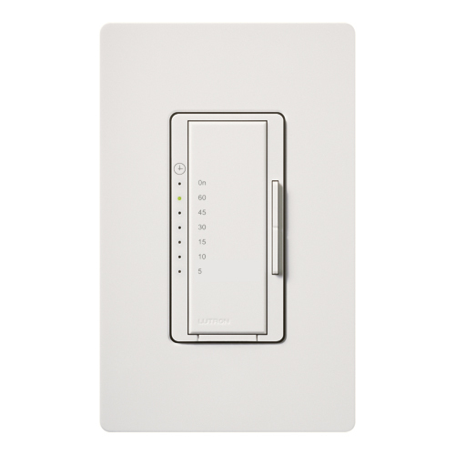 Maestro Countdown Timer, Single-pole, no neutral required, 120V/600W/VA (5A) in snow