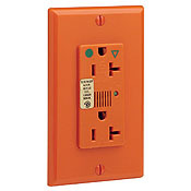 20 Amp, 125 Volt, Decora Plus Duplex Receptacle, Straight Blade, Hospital Grade, Isolated Ground, Surge with Indicator Light, White
