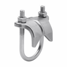 Eaton Crouse-Hinds series RAC right angle type conduit clamp, Rigid/IMC, 316 stainless steel, 1-1/2"