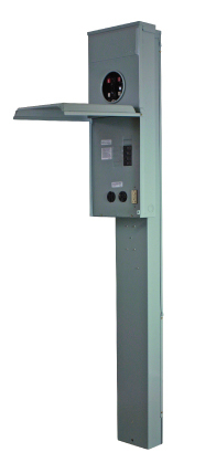Midwest Electric?s metallic RV units are manufactured using 16-gauge, galvanized zinc-coated steel and NEMA 3R construction, which resists corrosion and fading and provides lasting service in outdoor applications.  Units are available in surface mount and earth burial or padmount posts, offering a wide range of receptacle configurations to fit your needs.