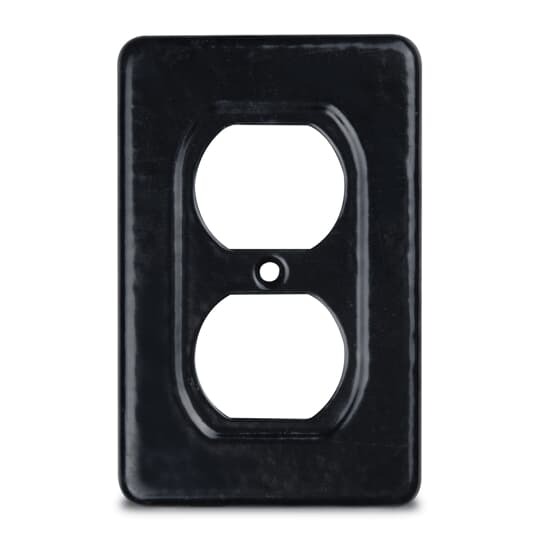 PVC Coated FS/FD Duplex Receptacle Cover, 1 Gang, Steel, Gray