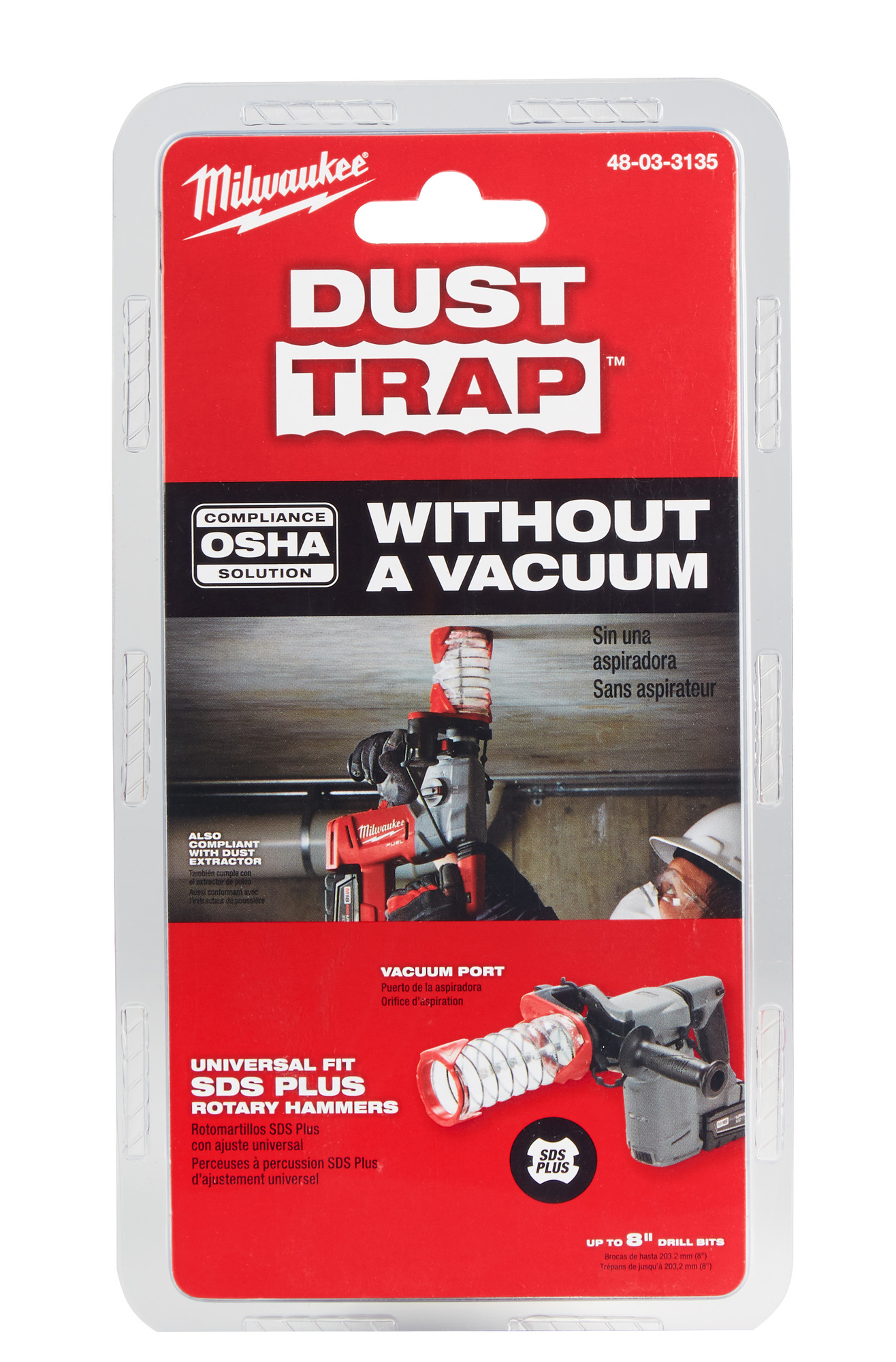 SDS-Plus DUST TRAP Drilling Shroud
