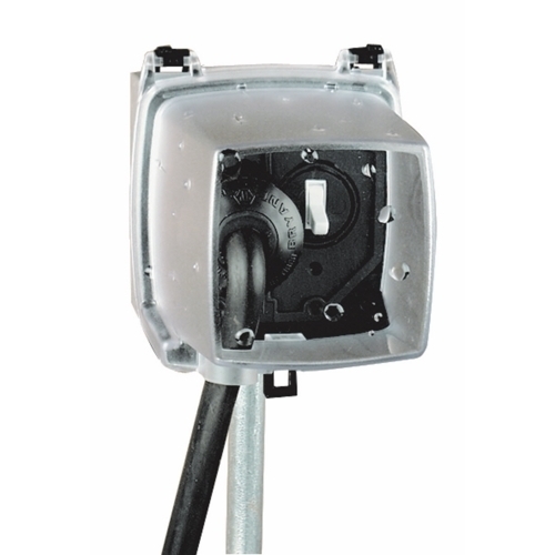 The 2 Gang or 1 Gang 4-3/4" Deep w/ 1 Gang Duplex and GFCI Inserts This Plastic In-Use Covers are easy to install and shipped with gasket, mounting screws, base cover assembly, and patented inserts for serve  applications, such as schools and commercial buildings.