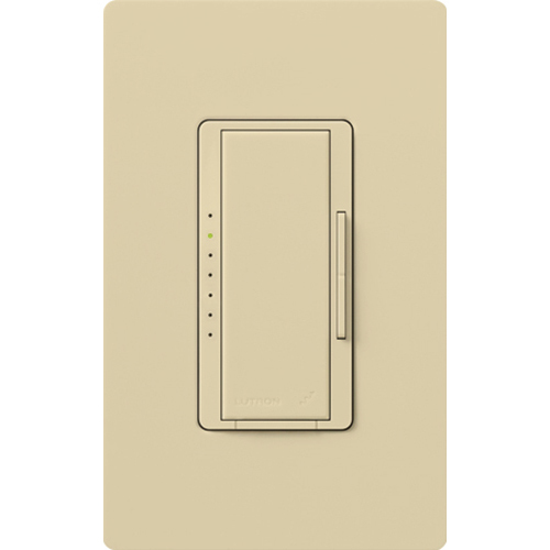 RadioRA 2 Dimmer, Incandescent/Halogen, Magnetic Low-Voltage, Multi-location/single-pole, neutral required, 120V/1000W in ivory