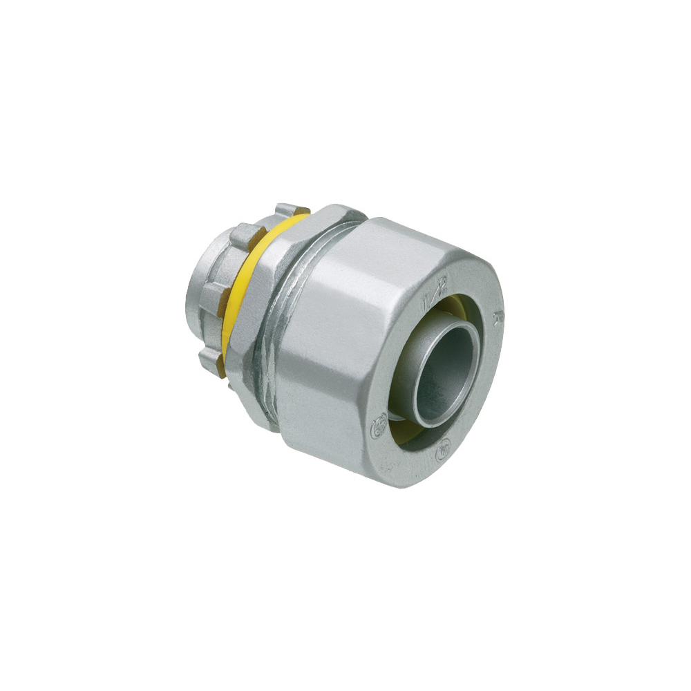 Straight, zinc die-cast connector for use with metallic or non metallic liquid tight conduit type B only. 3/4" Trade Size.