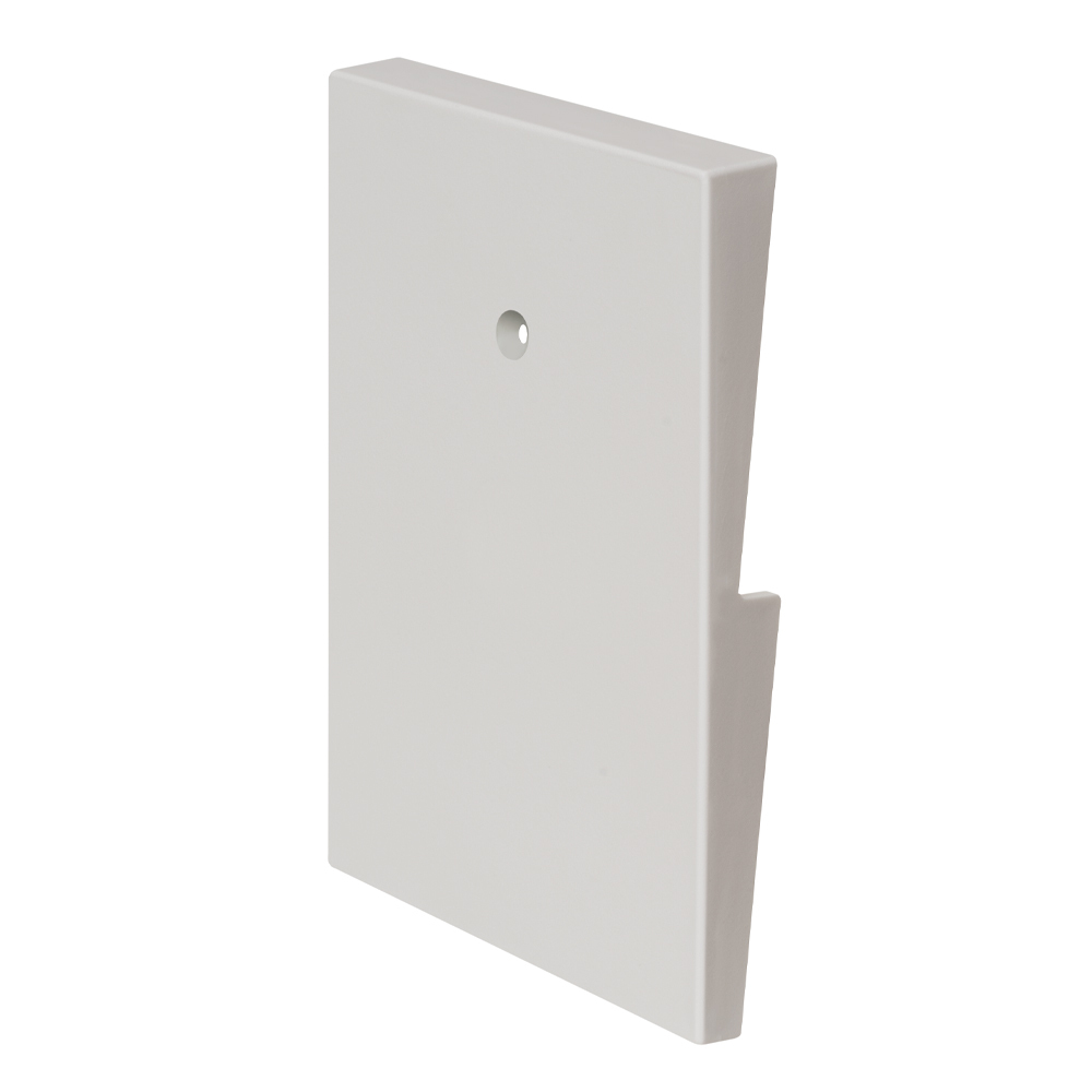 Non-metallic 5 x 7 inch base for 1/2 inch siding that provides a smooth mounting surface for equipment and devices.