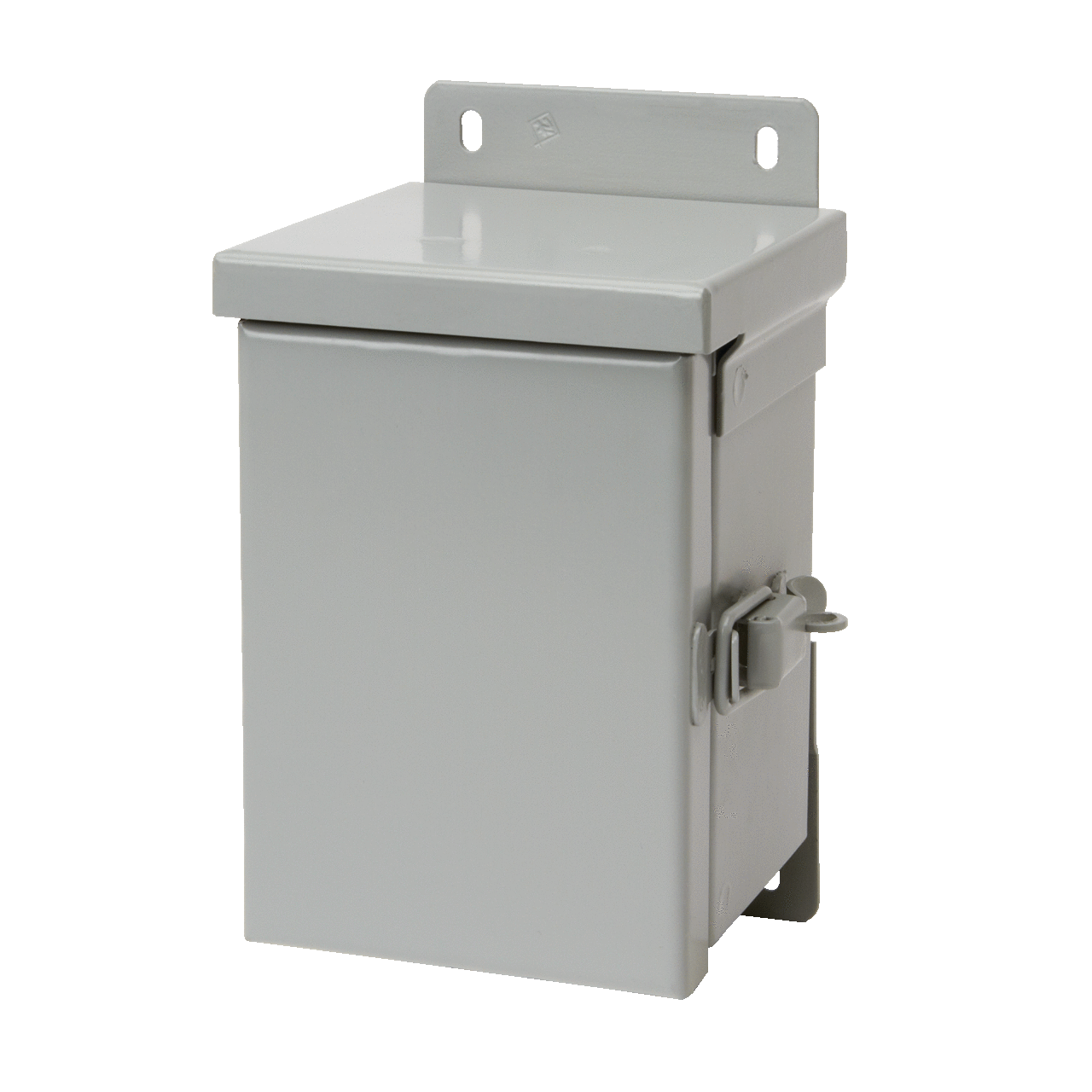 Hinge-Cover Small Drip-Shield Enclosure Type 3R, 6.00x6.00x4.00, Gray, Steel
