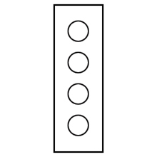 Eaton B-Line series push button enclosures, 8.88" height, 3.89" length, 3.81" width, NEMA 12, Screw cover, PVM enclosure, Surface mounted, Medium single door, External mounting feet, Carbon steel, Oil-resistant gasket