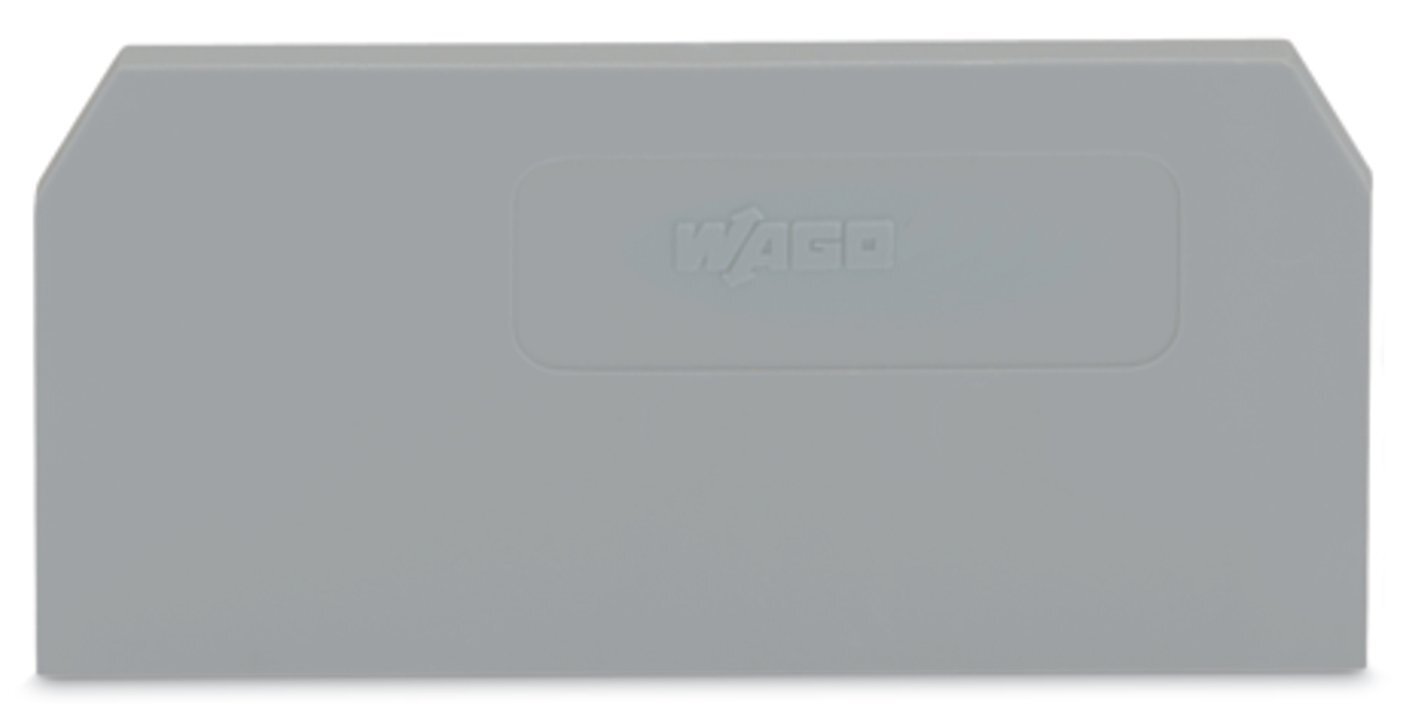 End and intermediate plate; 2.5 mm thick; gray
