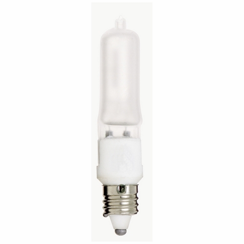 Halogen Single Ended Lamp, Designation: 500Q/F, 120 V, 500 WTT, T4 Shape, E11 Mini Cand Base, Frosted, CC-8 Filament, 2000 HR, Lumens: 7650 LM Initial, 3-15/32 IN Length, 1/2 IN Diameter