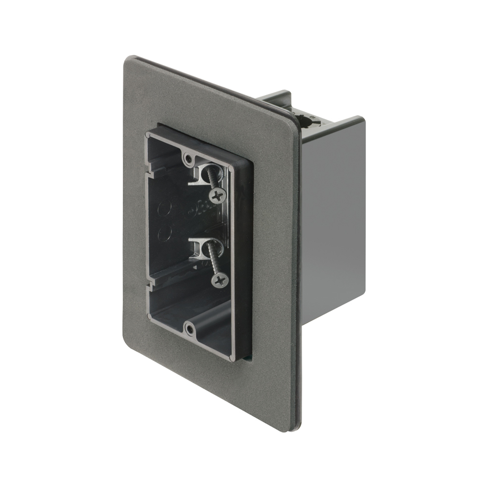 One Box Vapor Boxes for Devices. Flange forms a protective barrier against air infiltration. 2 Hour Fire Rating. Single Gang. Screw On. 22 cu. in.
