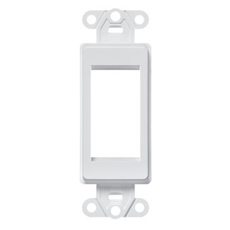 Decora Insert with Cut-Out for MOS Adapters. 1 Unit Insert, Color: White                                                                                                                                      0