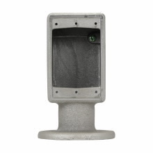 Eaton Crouse-Hinds series Condulet FS device box, Shallow, Single face, Feraloy iron alloy, Single-gang, Y shape, 1"