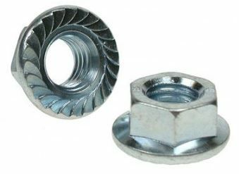 6-32 Flange Whiz Nuts, Zinc Plated,Jar