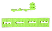 Cat-A-Pillar Wiring Device Spacer, Polyethylene material, Light Green, 100 per pack