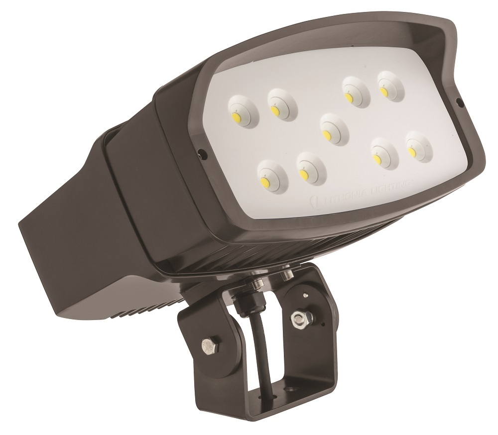 Low Cost Flood Series 2, LED, Package 2, 40K color temperature, 120-277V, Yoke/trunnion mount, Dark bronze finish, super durable, SKU - 235MA4