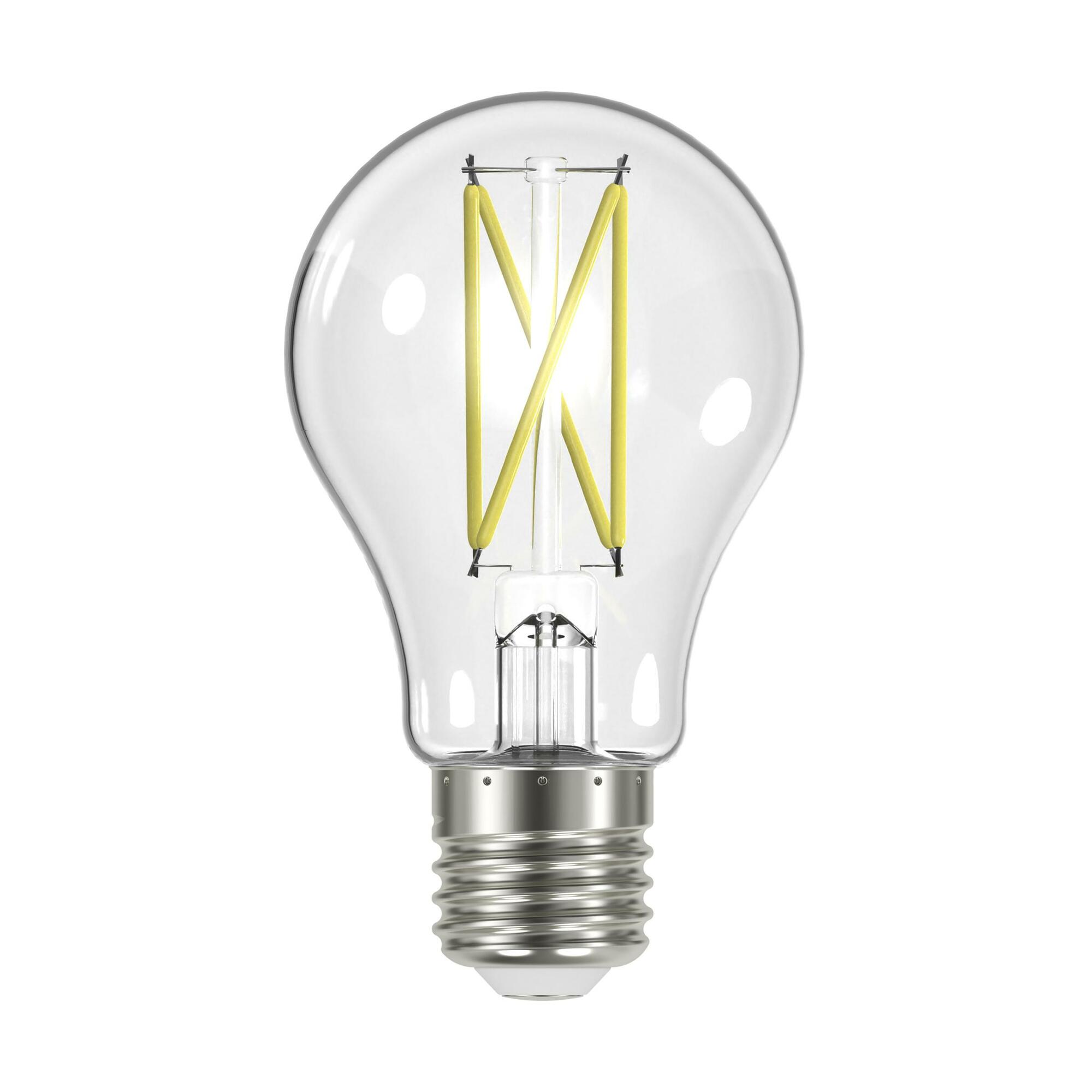 8 Watt LED A19 Lamp - Clear Medium Base 3000K 90 CRI 120 Volts