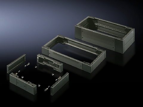 Base/plinth, complete, 100 mm, Sheet steel for AE, TP universal console