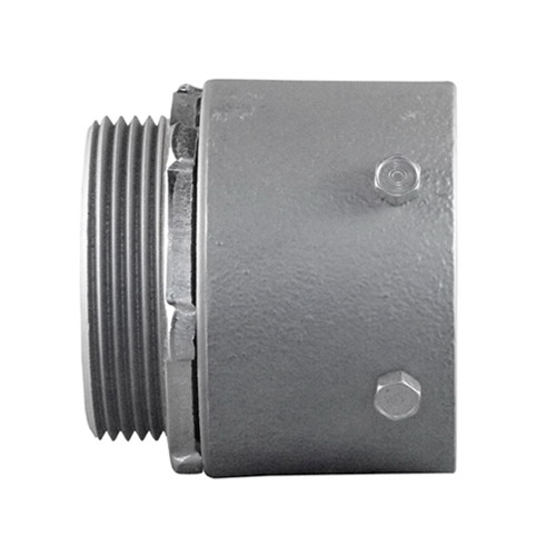 Set Screw Conduit Connector, 3 inch, Steel/Malleable Iron, Male Threaded