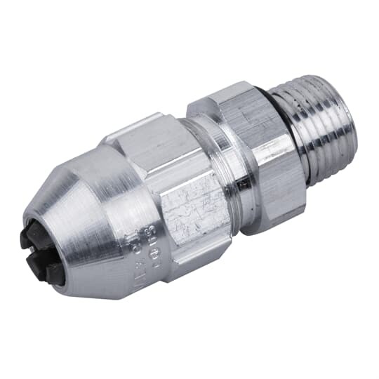 Tray/Cord Fitting, Hub Size NPT 3/4 Inch, Cable Diameter 0.770 to 0.880 Inch, Throat Diameter 0.765 Inch, Aluminum