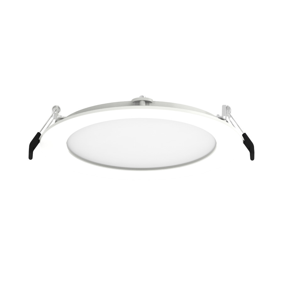 Recessed Downlights 1000 Lumens Wafer Edge-Lit 13W 6 Inches Round 90CRI Adjustable 2700/3500/4000/5000K 277V White Smooth