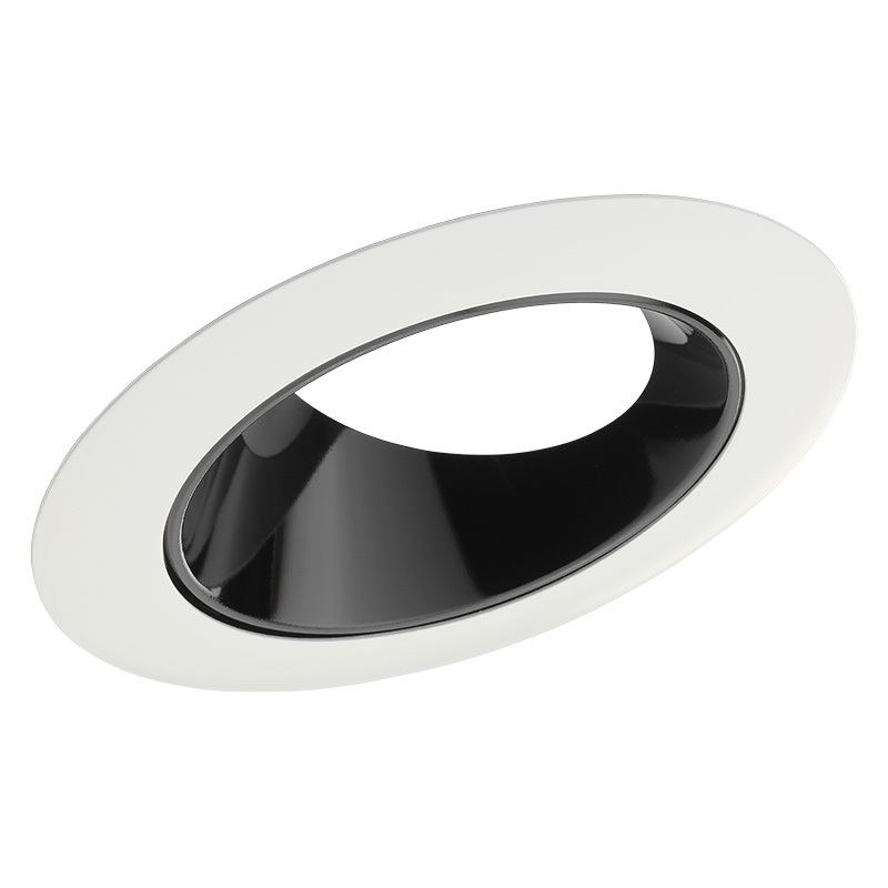Juno 4-in 46L Series Slope Trim, Gloss White with White Trim Ring