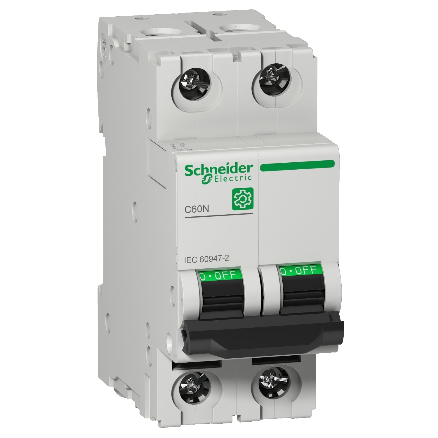 Miniature circuit breaker (MCB), Multi9 C60N, 2P, 16A, C curve, 10kA (IEC/EN 60947-2)