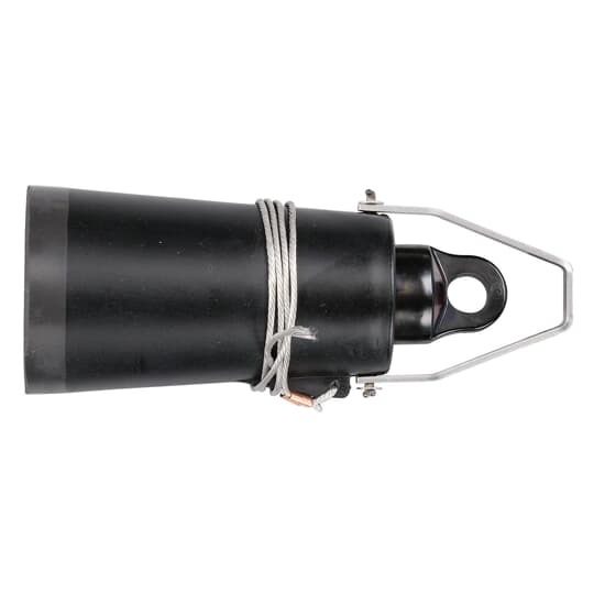 15kV 200 Amp, Loadbreak Insulated Cap with Ground Lead and Test Point, Equipped with insulated cuff. Has Brass Probe.  Ground Lead #14 AWG.  3.00 inch Diameter, 7.88 inch Length.