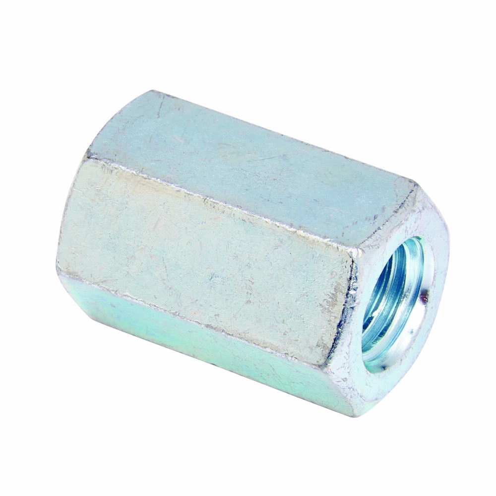 Eaton B-Line series rod coupling, 1" H x 0.625" D, Steel, 300 Lbs load cap, 3/8"-16 thread/rod size