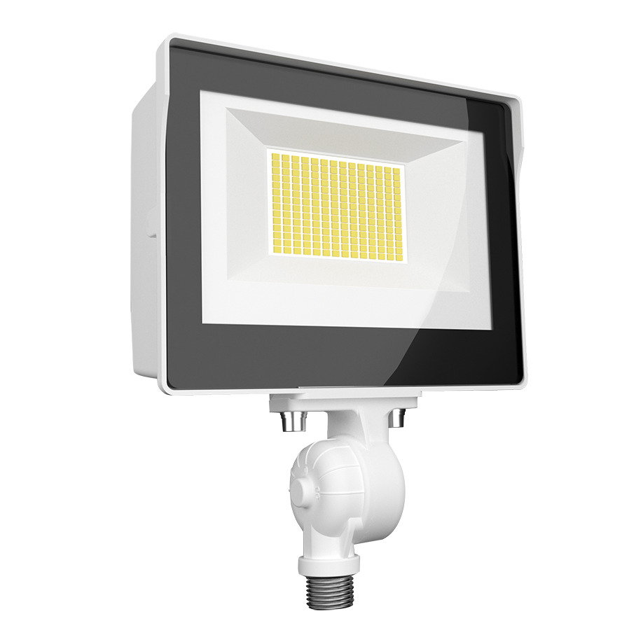 Floodlights 2097/2259/2194 Lumens X17 15W Field Adjustable Cct 5000/4000/3000K Knuckle Mount White