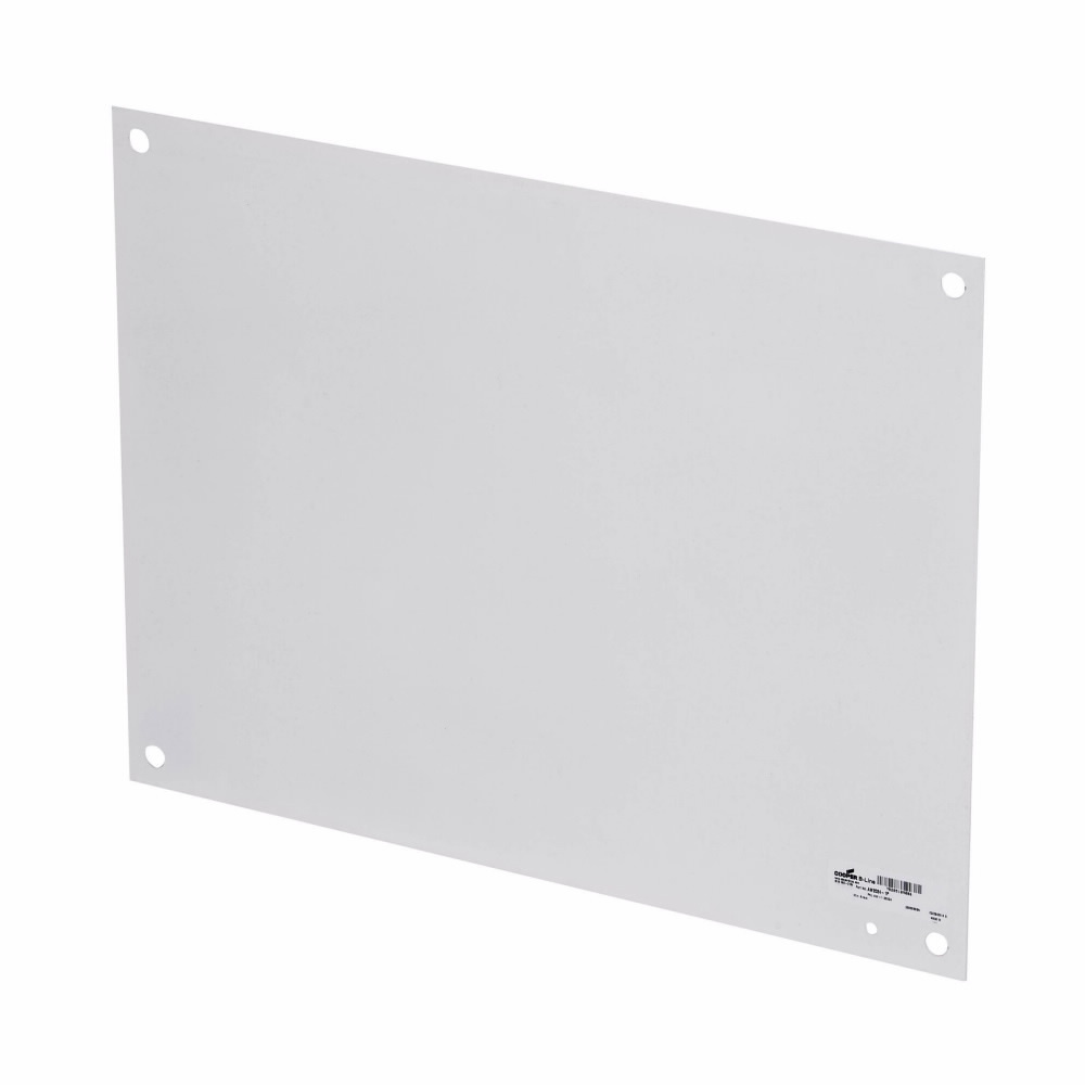 Eaton B-Line series premier series accessories, NEMA 1, White powder coated, Used for installation in type 1 medium enclosures, Steel, Type 1 medium enclosure and NEMA flat panels, Premier series accessories, Panel, 14 gauge