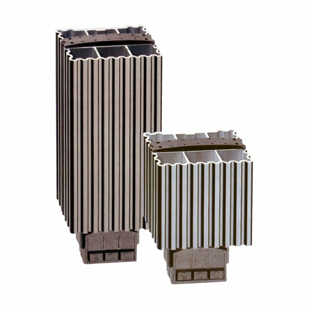 Eaton B-Line series heater, Aluminum, Clip for 35 mm DIN rail, Heaters, 100 W, External hinge, Ptc heater