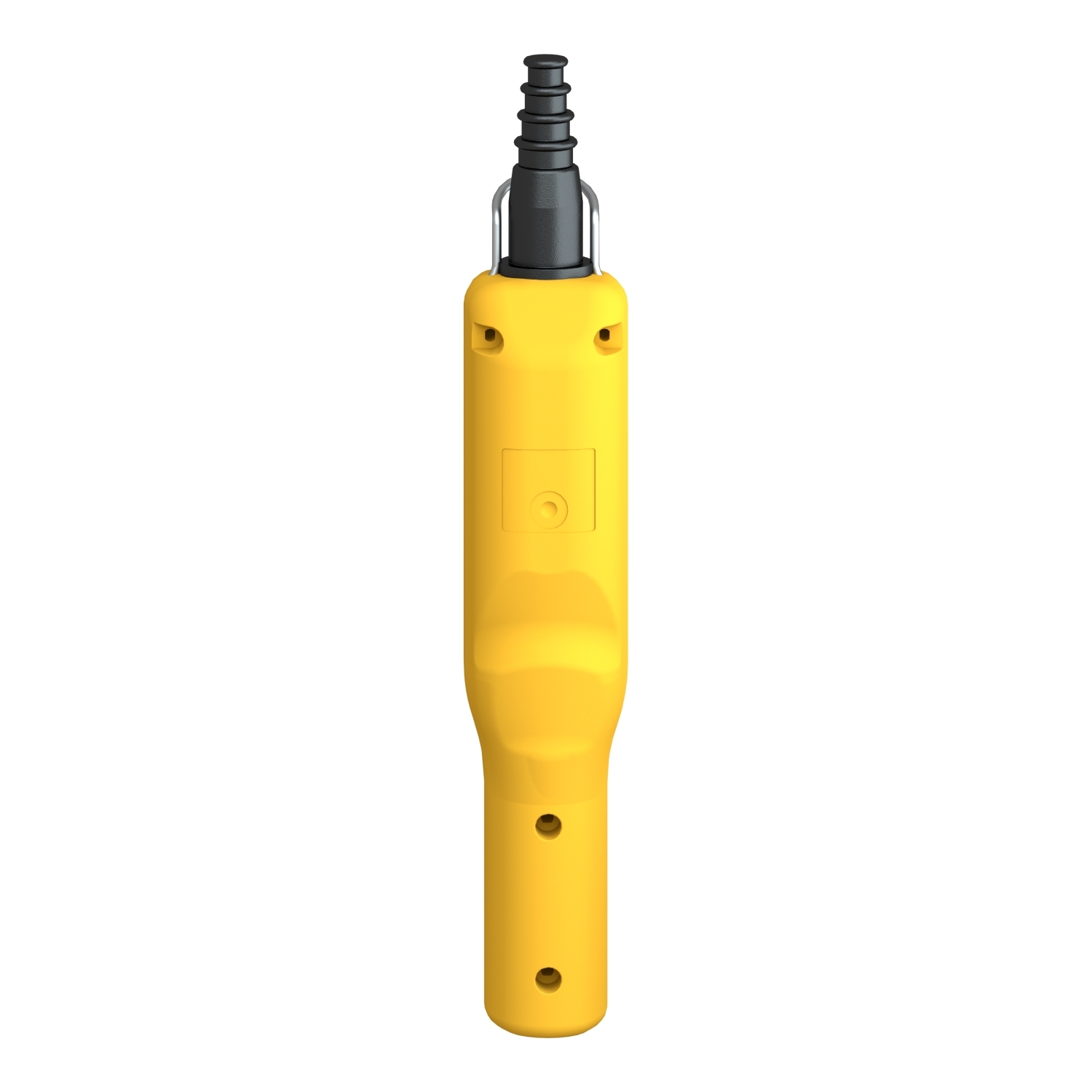 Pendant control station, Harmony XAC, plastic, yellow, pistol grip, 2 push buttons with NO+NC, 1 emergency stop NC