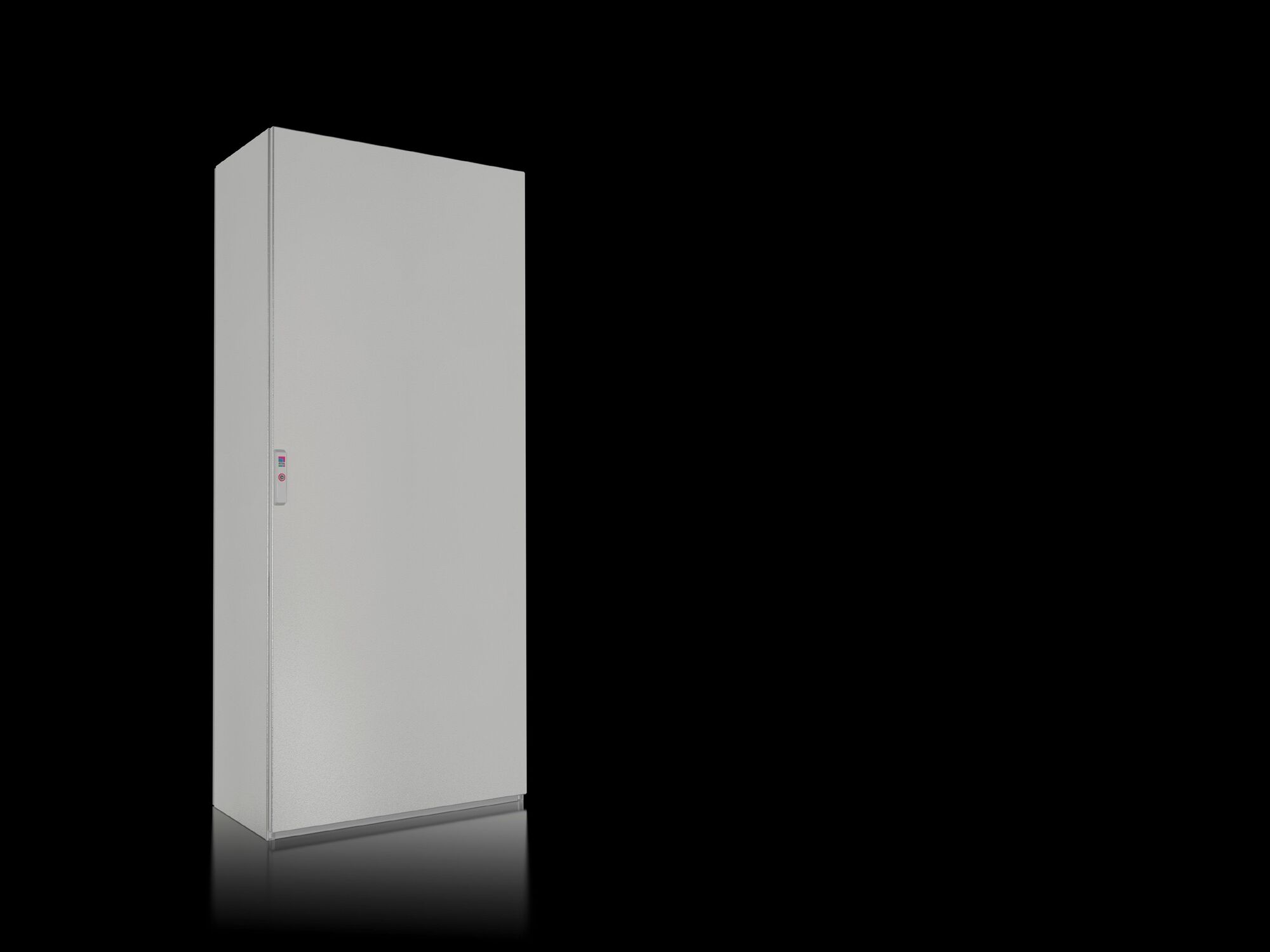 VX SE Free-standing enclosure system, WHD: 800x1800x400 mm, carbon steel, with mounting plate, single door at the front