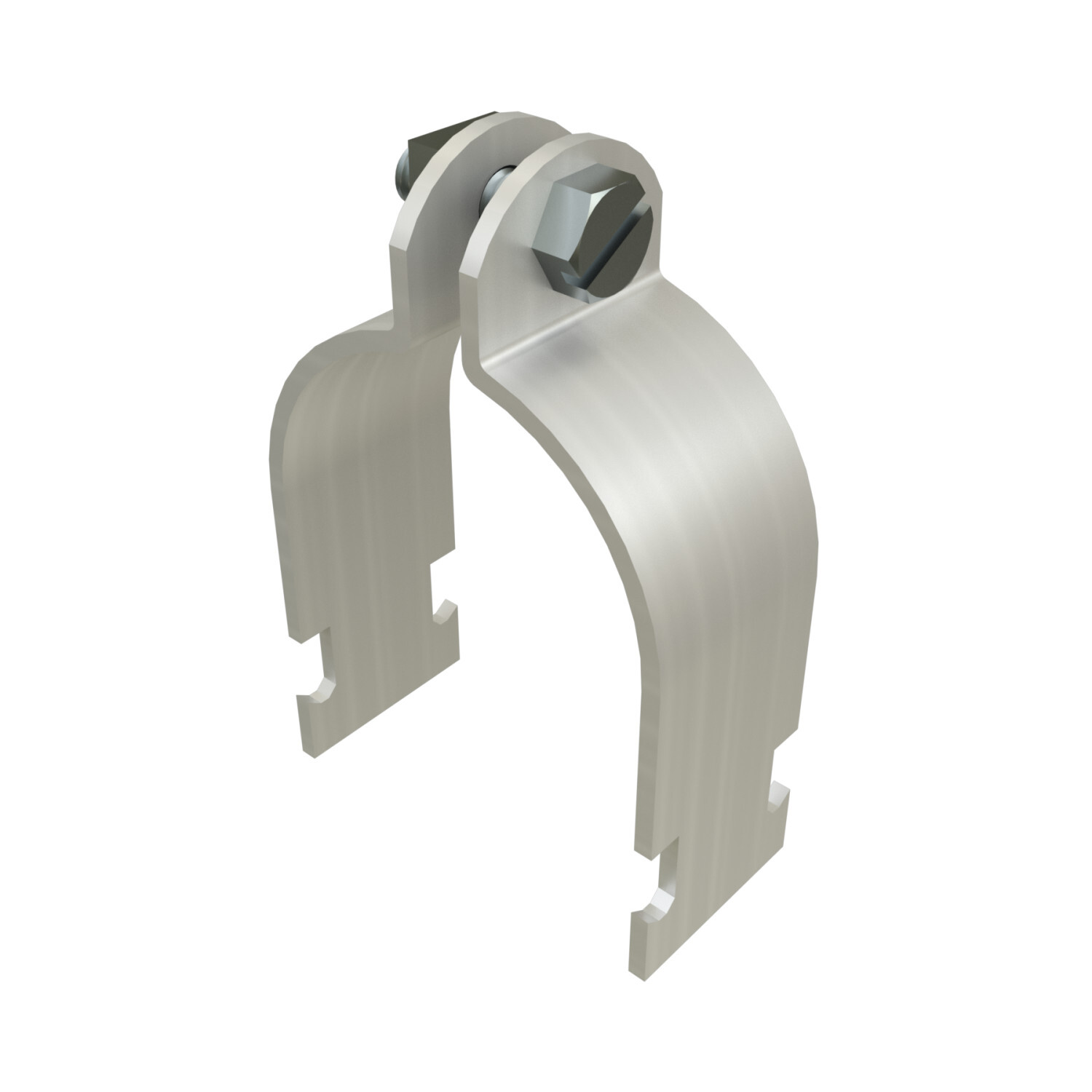 UNISTRUT PIPE CLAMP, 2", 1-1/4"x 4"x 2.62", AL