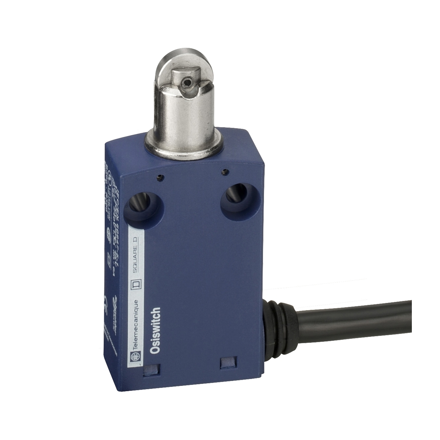 Limit switch, Limit switches XC Standard, XCMN, steel roller plunger, 1NC+1 NO, snap, 1 m