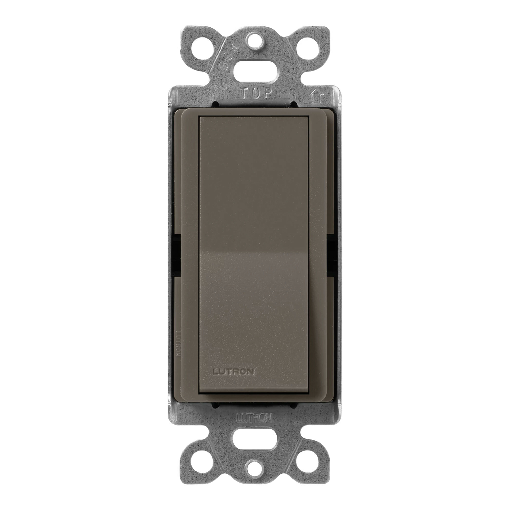 Lutron Claro 15 Amp, Single-Pole On/Off Rocker Switch, Truffle