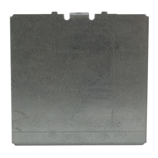 Masonry Box Shallow Partition, 3-3/4 Inches Wide x 2-1/2 Inches Deep, Galvanized Steel, Low Voltage, Drilled and Tapped for Mounting, Furnished with Two 8/32 Screws