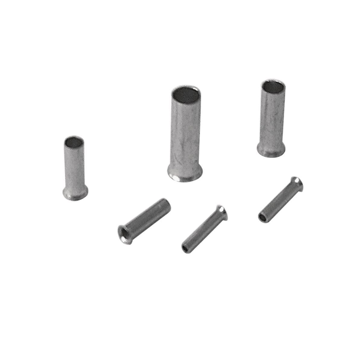 Cu Alloy Bare Ferrule, Smooth Funnel Entry, 4/0 AWG, 1.57 L, Seamless bbl, Tin Plated, For Use On Cu Cond.