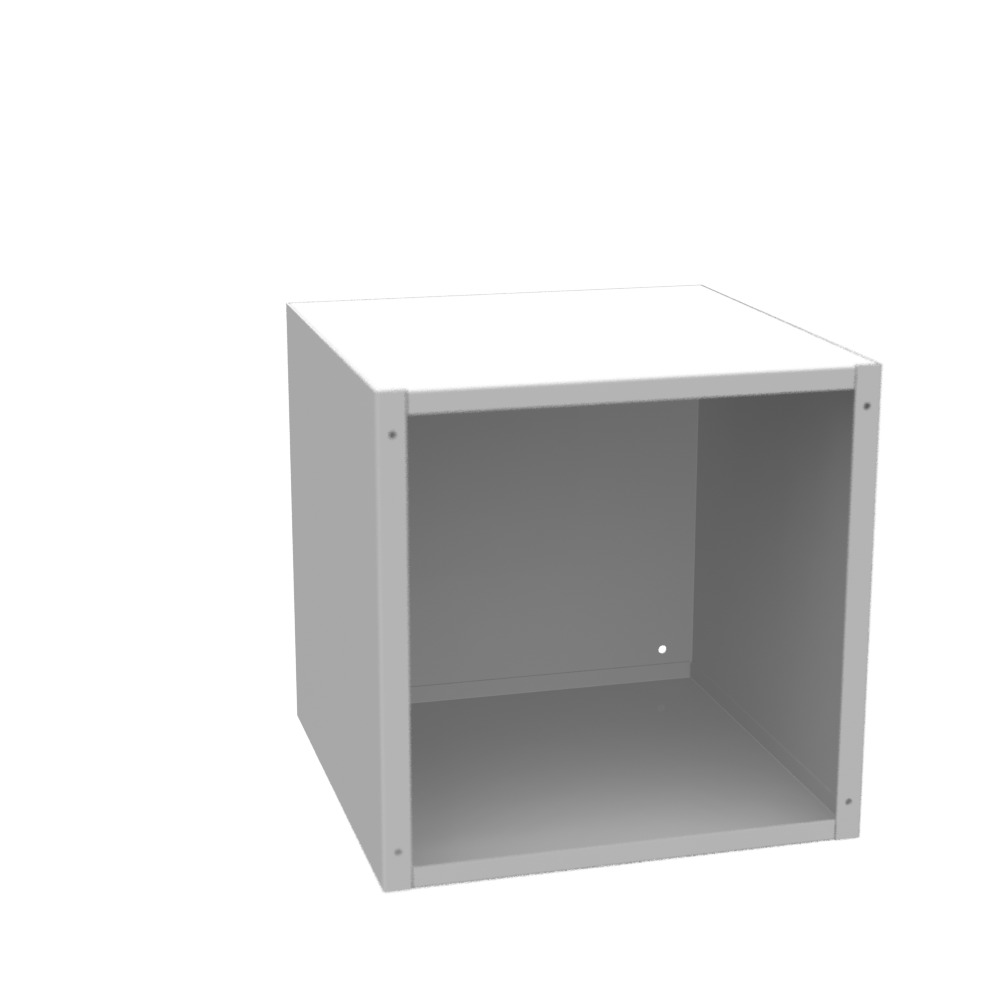 12x12x12 Screw Cover Type 1 UL Listed Steel No Knockouts ANSI 61 Gray Cover with Teardrop Slots Mounting Holes in Back